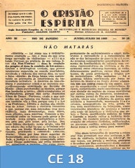 Capa da edição 18 de O Cristão Espírita