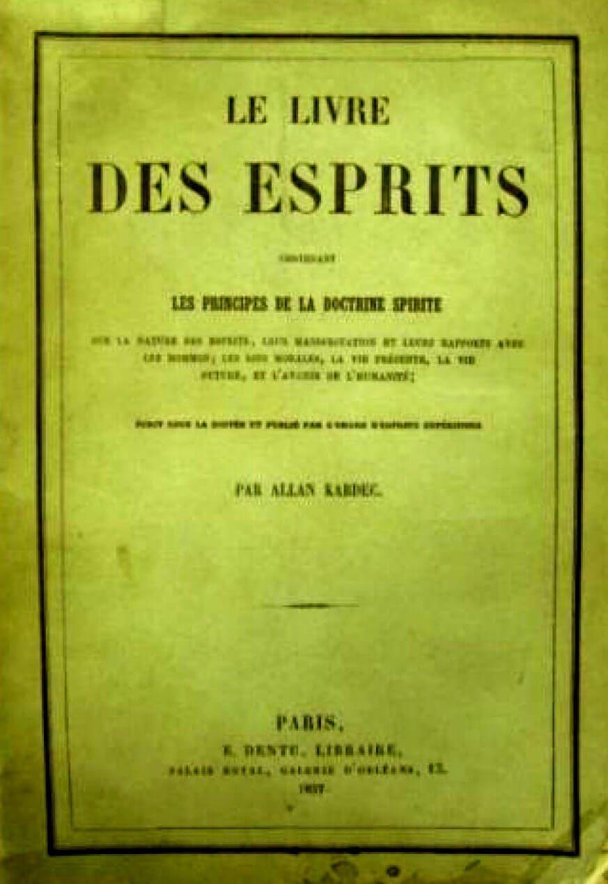 Capa da Edição Original de O Livro dos Espíritos