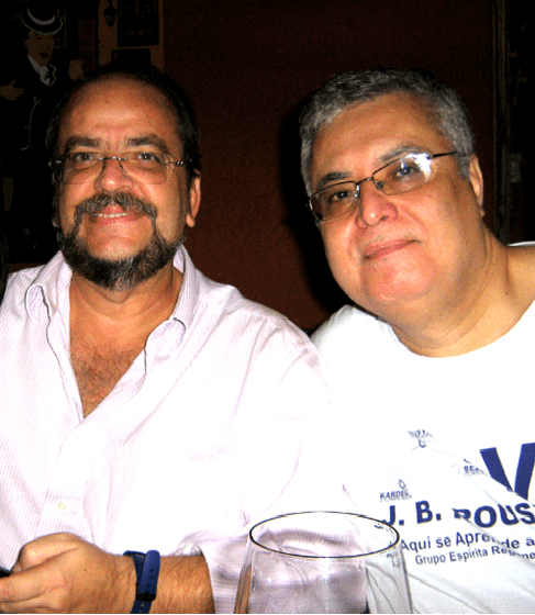 O escritor Jorge Damas Martins e o Dr. Maurício Neiva Crispin