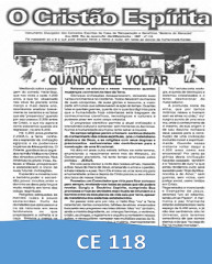 Capa da Edição 118 de O Cristão Espírita