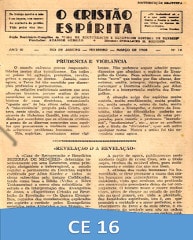 Capa da Edição 16 de O Cristão Espírita