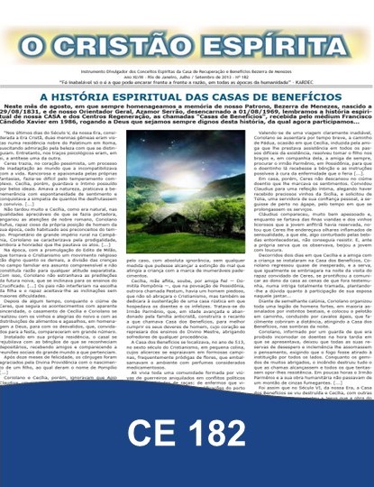 Capa da Edição 182 de O Cristão Espírita