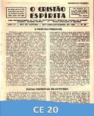 Capa da Edição 20 de O Cristão Espírita