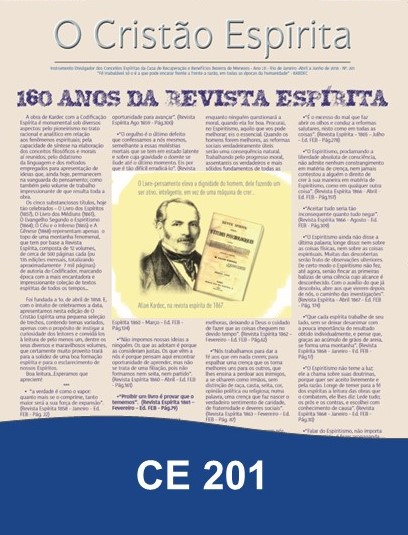 Capa da Edição 201 de O Cristão Espírita