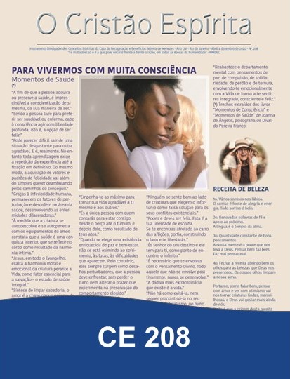 Capa da Edição 208 de O Cristão Espírita