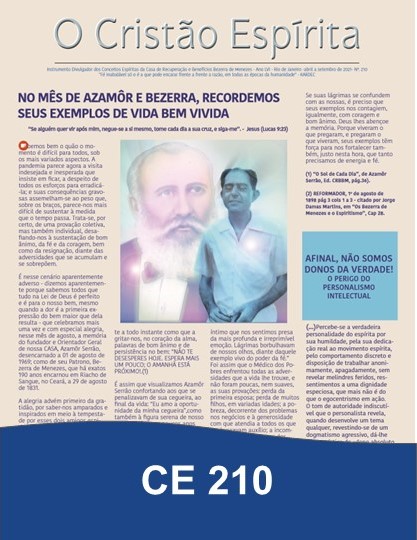 Capa da Edição 210 de O Cristão Espírita