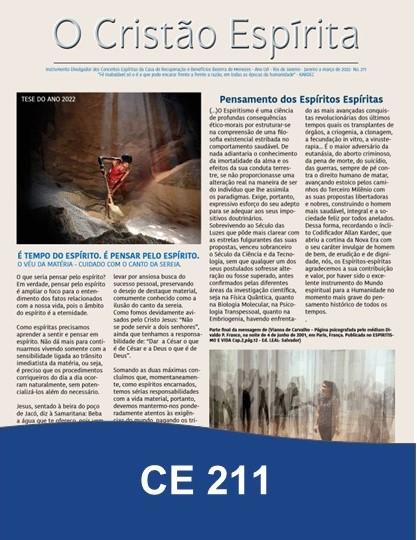 Capa da Edição 211 de O Cristão Espírita
