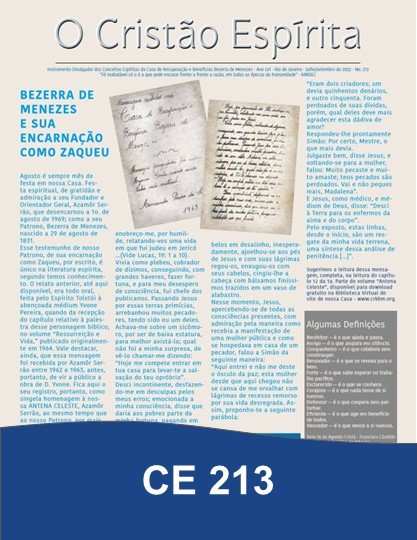 Capa da Edição 213 de O Cristão Espírita