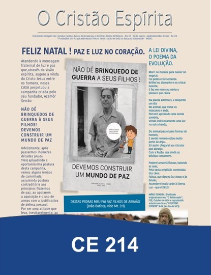 Capa da Edição 214 de O Cristão Espírita
