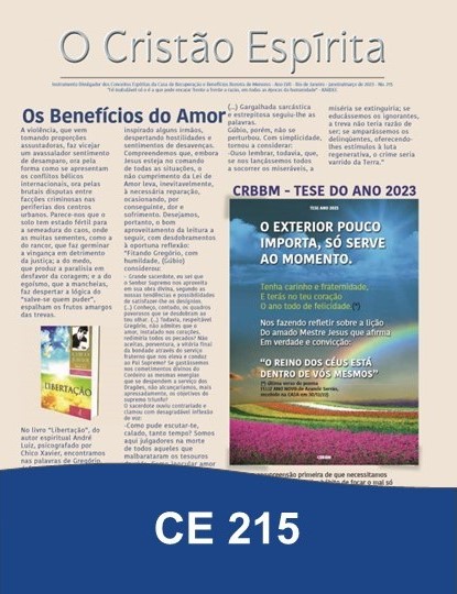 Capa da Edição 215 de O Cristão Espírita
