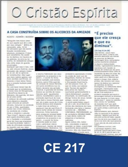 Capa da Edição 217 de O Cristão Espírita