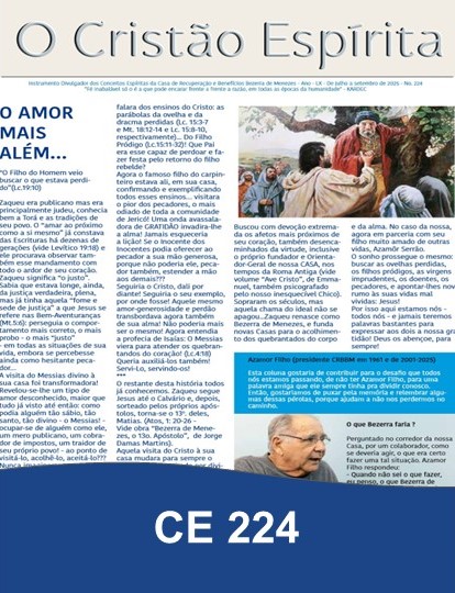 Capa da Edição 224 de O Cristão Espírita