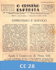 Capa da Edição 28 de O Cristão Espírita