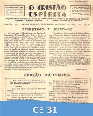 Capa da Edição 31 de O Cristão Espírita