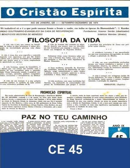 Capa da Edição 45 de O Cristão Espírita