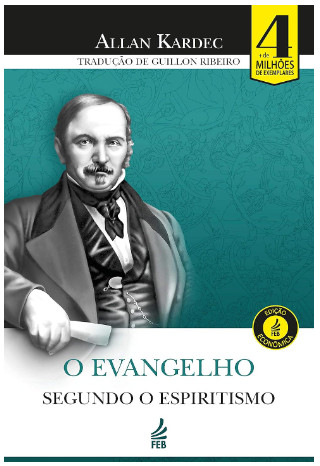 Capa do volume O Evangelho Segundo o Espiritismo, de Allan Kardec